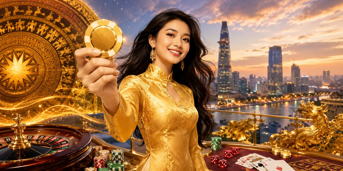 Người dùng TP.HCM trải nghiệm casino trực tuyến trong trang phục áo dài truyền thống