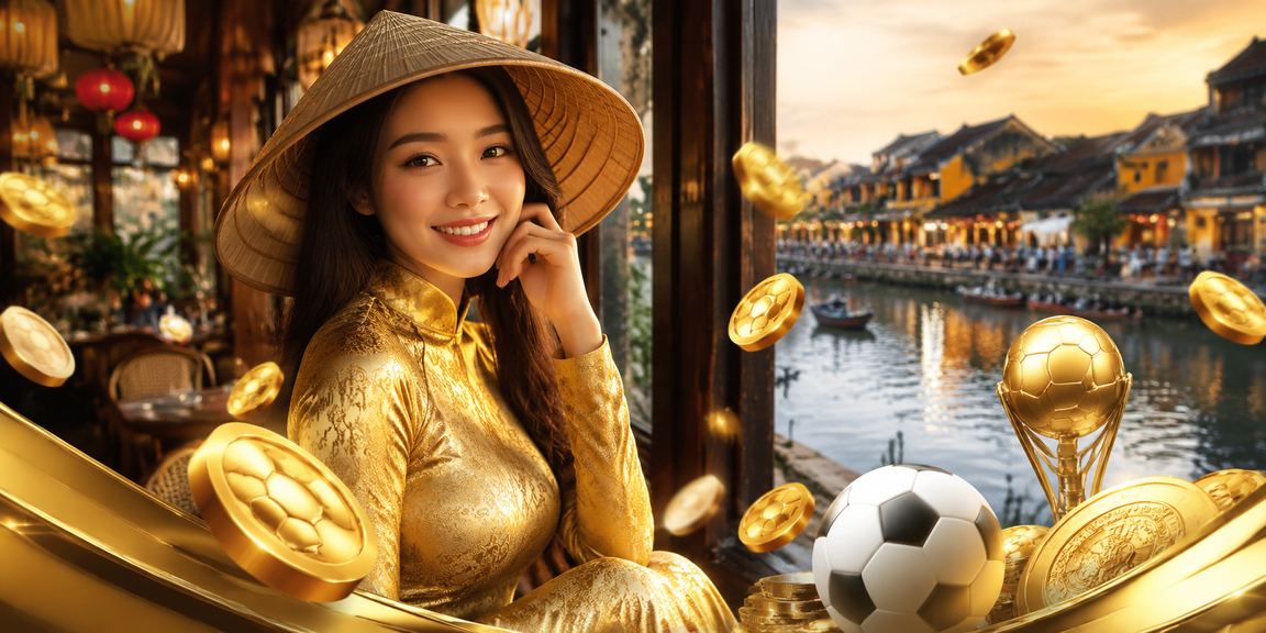 Người dùng Hội An mặc áo dài tham gia cá cược bóng đá trực tuyến trong không khí lễ hội